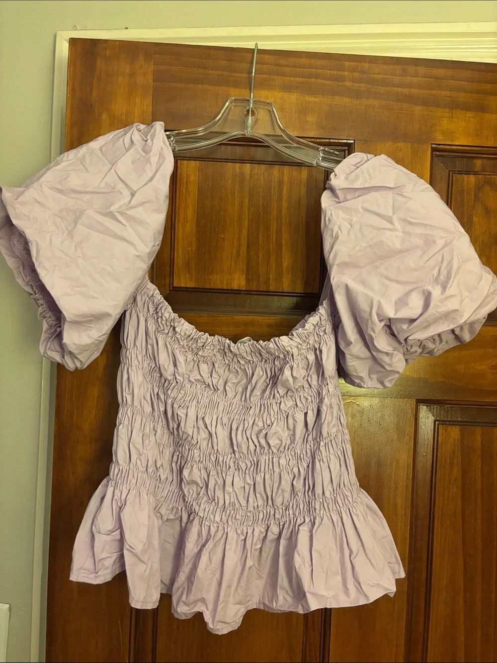 ASTR The Label Women’s short sleeve purple blouse